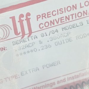 Beretta 81/84 B, BB, F, FS Wolff Precision Load-Rated Conventional Recoil Spring, Extra Power