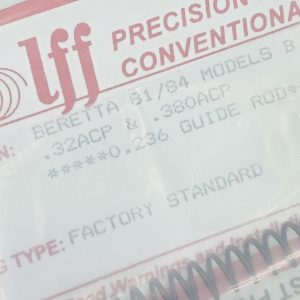 Beretta 81/84 B,BB, F, FS  Wolff Precision Load Rated Conventional Recoil Spring, Factory Standard