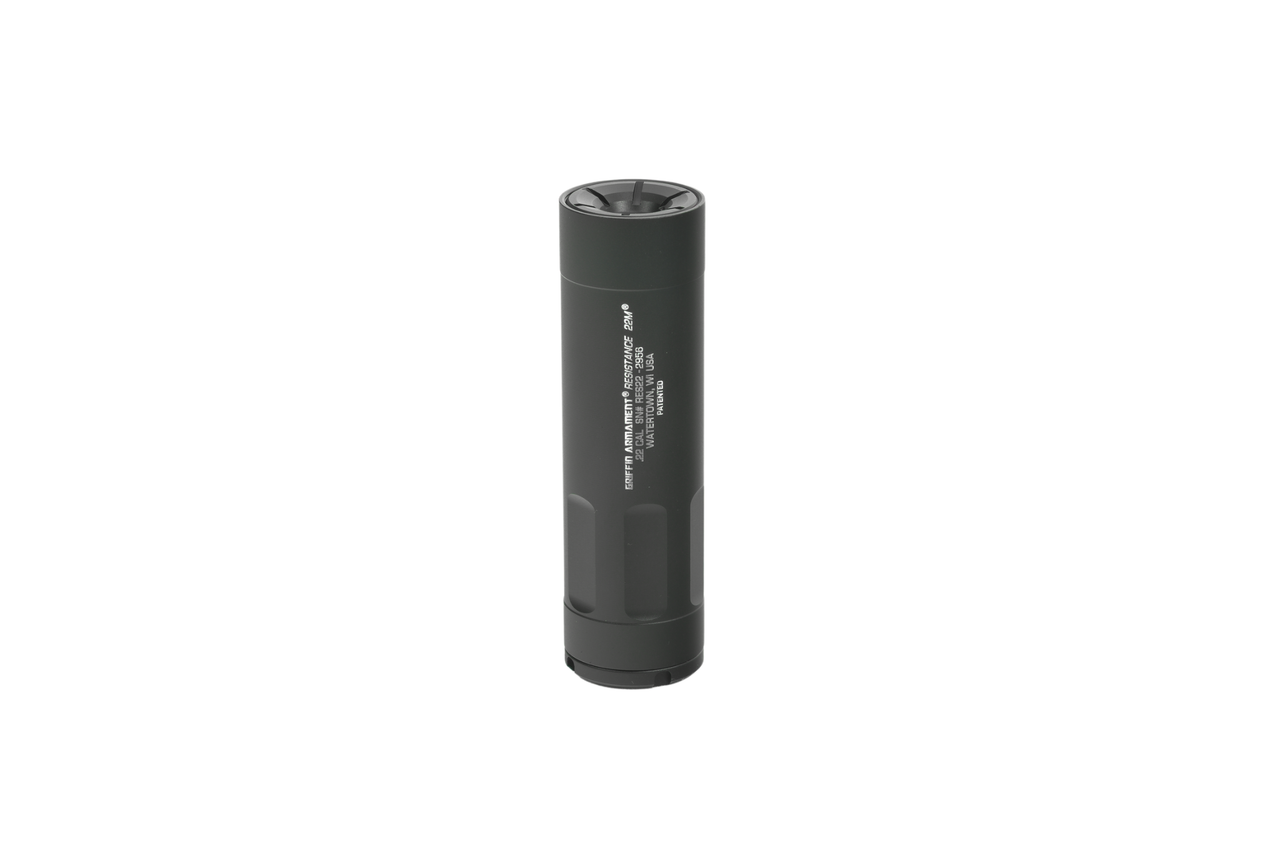 Griffin Armament GARS22-W Resistance 22 Cal 1.375" Black Aluminum 1/2"x28