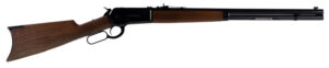 Winchester Repeating Arms 534175171 Model 1886 Short Rifle 45-90 Win 8+1 24" Brushed Polish Blued Sporter Barrel, Drilled & Tapped Steel Receiver, Grade I Satin Walnut Straight Grip Stock